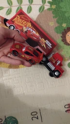 Трейлер Мак Cars Тачки. Автовоз Маквіна. Вантажівка транспортер Cars Lightning McQueen Mack Truck фото от покупателей 1