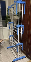 Сушилка для белья напольная Синий Tiers Garment Rack With Wheels (SH7711257)