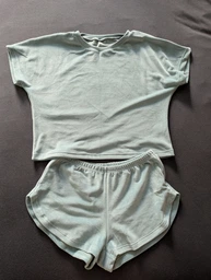 Піжама (футболка + шорти) жіноча BARWA garments 0277/278 L Персикова (2112772783260)