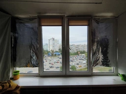 Ролета тканинна Roll Group Льон LUX 45х165 Мокко 881 фото від покупців 10
