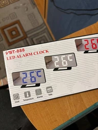 Настільний годинник дзеркальний дисплей Led Mirror Clock (VST 888Y) Зелене підсвічування