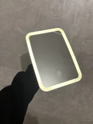 Дзеркало для макіяжу акумуляторне безпровідне 3 режими Smart LED Makeup Mirror косметичне настільне з LED підсвіткою у ванну кімнату біле фото від покупців 7