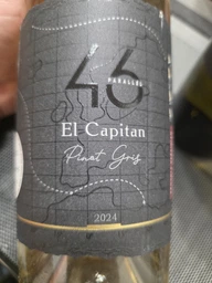 Вино 46 Parallel El Capitan Pinot Gris біле сухе 0.75 л 10-14% (4820233640622)
