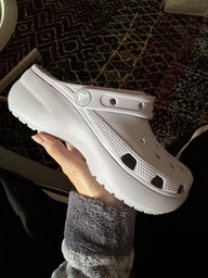 Женские кроксы Crocs Jibbitz Classic Platform Clog W 206750-100 39-40 (W9) 25 см Белые (1914486784844) фото от покупателей 4
