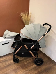 Прогулянкова коляска з перекидною ручкою Ninos Maxi 2, Black Gold фото от покупателей 1