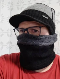 Зимовий чоловічий комплект Шапка та снуд, кепка зимова тепла для чоловіків фото від покупців 4
