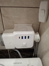 Сетевой фильтр разветвитель тройник 3EU розетки с выключателем + 2USB-C + 2USB-A Lencent PowerCube 4000W/16A Белый фото от покупателей 1