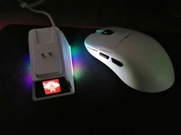 Беспроводная магнитная мышь Ajazz AJ159 APEX PAW3950 400 мАч RGB Голубой фото от покупателей 9