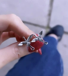 Женские серьги птицы аисты