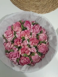 Зефірні квіти тюльпани 2 в подарунковій коробці 21см honeycake фото від покупців 9