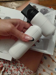 Смарт фен беспроводной на аккумуляторе 4500 mAh smart care hair dryer для укладки и сушки волос с насадками диффузором концентратором 55w аккумулятором зарядкой от usb power bank 3 режима дорожный компактный портативный легкий синий фото от покупателей 5