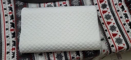 Ортопедическая подушка с эффектом памяти для сна Memory Foam. Эргономичная, двухуровневая, съемный чехол. фото от покупателей 1
