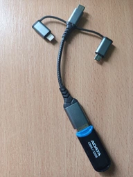 Адаптер OTG XoKo AC-150 2 в 1 USB 3.0 - MicroUSB & USB Type-C с кабелем Black (AC-150-BK)