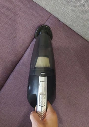 Пилосос автомобільний акумуляторний бездротовий 50 Вт Vacuum Cleaner, портативний ручний міні-пилосос з насадками та гнучким шлангом для прибирання авто, дому, меблів, клавіатури, Чорний, VAC-330 фото від покупців 2