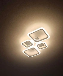 Люстра светодиодная потолочная LUMINARIA OVAL 80W 4S RC 725/423 WHITE 220V IP20, LED светильник с пультом ДУ фото от покупателей 8