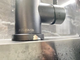 Мойка из нержавеющей стали AQUAMILL 5050 с PVD покрытием черная + смеситель + дозатор + решетка фото от покупателей 9