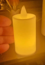 Свеча LED декоративная на батарейках 3*8см 1-343 (6930) Цена за шт