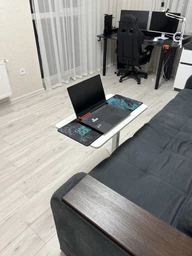 Приставной стол на колесах с регулировкой высоты RZTK Desk Compact White 700 х 400 мм фото от покупателей 4