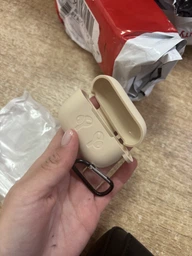 Силиконовый футляр с карабином для наушников AirPods Pro Lilac фото от покупателей 4