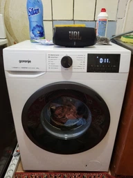 Фронтальная стиральная машина Gorenje, 6 кг, 1000 об/мин, класс энергоэффективности A+++, 435 см, с дисплеем, функцией пара, инверторный двигатель, белая (629053) фото от покупателей 3