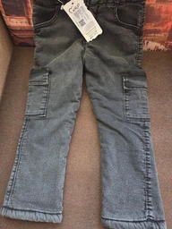 Джинсы regular для девочки 110 цвет серый KALP KiDS ЦБ-00264934