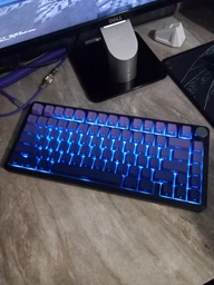 Ігрова механічна клавіатура Attack Shark X85 Pink Gradient з RGB підсвіткою Hot Swap