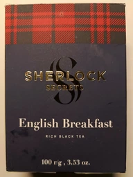 Упаковка чорного листового чаю Sherlock Secrets English Breakfast 100 г х 2 шт (2300000012521)