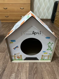 Домик для собак и кошек Lucky Pet ЭКО Домик "Уикенд" 45x45x45 см Белый (4820224213231) фото от покупателей 6