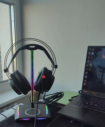 Подставка для геймерских наушников RGB New Bee NB-Z12 Black фото от покупателей 8