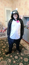 Мужские кигуруми взрослая и подростковая Kigurumi Кот Черный XL 175-185 см (1074/2)