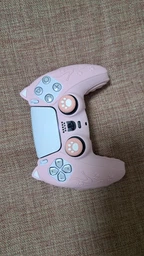 Качественный защитный силиконовый чехол Cat Ear Pink для геймпада Sony DualSense PS5 + накладки на стики [466129389] фото от покупателей 5