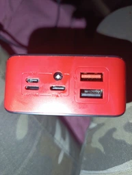 Повербанк умб 40000 mAh Andowl power bank Q-CD701X2 павербанк з usb ліхтариком для телефону роутера зовнішній портативний акумулятор з дисплеєм повербанки великої ємності червоно чорний фото від покупців 15