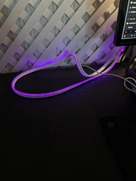 Неоновая гибкая лента умная светодиодная подсветка LED RGB 5м Smart гибкий неон с Bluetooth USB и синхронизацией музыки гирлянда IP67 фото от покупателей 16
