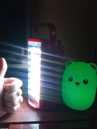 Ліхтар переносний світлодіодний 24 LED Almina DL-2424 з повербанком 3000 mAh Червоний фото від покупців 1