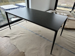 Обеденный стол HESTIA B3923B 180x90x74 см Черный + песочно-черный, матовое покрытие (АР000107616)