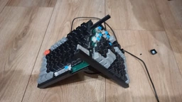 Клавіатура ігрова механічна XTRIKE ME GK-987 UA 96кн RGB USB чорно-сіра (GK-987GGRUA)