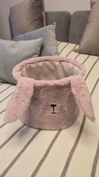 Кошик для зберігання Kite Lovely Rabbit 30х25 см плюшевий Рожевий (K24-3100M-1)
