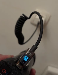 Кабель Toocki Type C - Type C PD 100W (20V/5A) LED-дисплей Швидка зарядка Передача даних для ноутбуків смартфонів планшетів Довжина 1,8м Grey (741196779673)