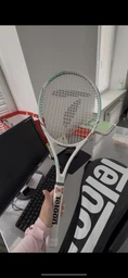 Ракетка для великого тенісу TELOON X-BLADE-V10 (алюміній, вага-280гр, білий-м'ятний)