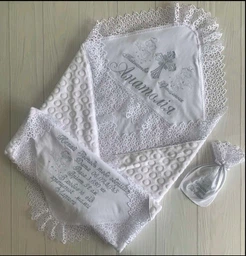 Іменна крижма ЛюМер 90х90 + мішечок (12832567)