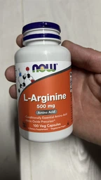 Амінокислота NOW Foods Л-Аргінін 500 мг 100 капсул NOW00030