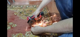 Акумуляторна Шліфувальна Міні-Болгарка, Кутова Машинка Портативна 500W, Шліфмашина У Кейсі Червоний фото від покупців 2