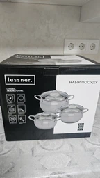 Набор посуды Lessner 6 предметов нержавейка (55868 LS)