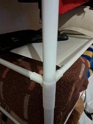 Полка для одежды и обуви напольная 60×29.5×154 см New Simple, вешалка-стойка с полками и крючками для хранения вещей, органайзер с металлическим каркасом для дома, коридора, гардеробной Черный, RD-7