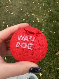 Игрушка для собак WAUDOG Fun Red Ball термопластичный полиуретан 70 мм (25881232) фото от покупателей 2