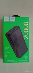 УМБ портативное зарядное устройство быстрой зарядки QC3 22.5 W Powerbank Hoco J121A 20000 mAh PD 20W павер банк черный фото от покупателей 5