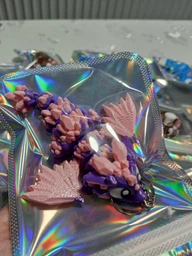 Брелок «Ледяной дракон Violet» flexi, подвижный, антистресс фото от покупателей 3