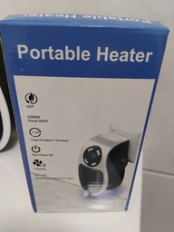 Обогреватель портативный Portable Heater 500 Вт с LCD-дисплеем и пультом управления компактный настенный тепловентилятор мини дуйка фото от покупателей 3