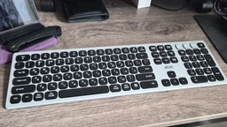 Клавиатура беспроводная 2E 2E-KS270WBWH_UA USB Bluetooth серая мембранная