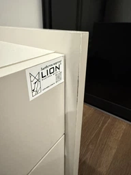 Тумба приліжкова LION Wood з двома шухлядами Кашемір (чорні ножки) (LION-041356) фото от покупателей 3